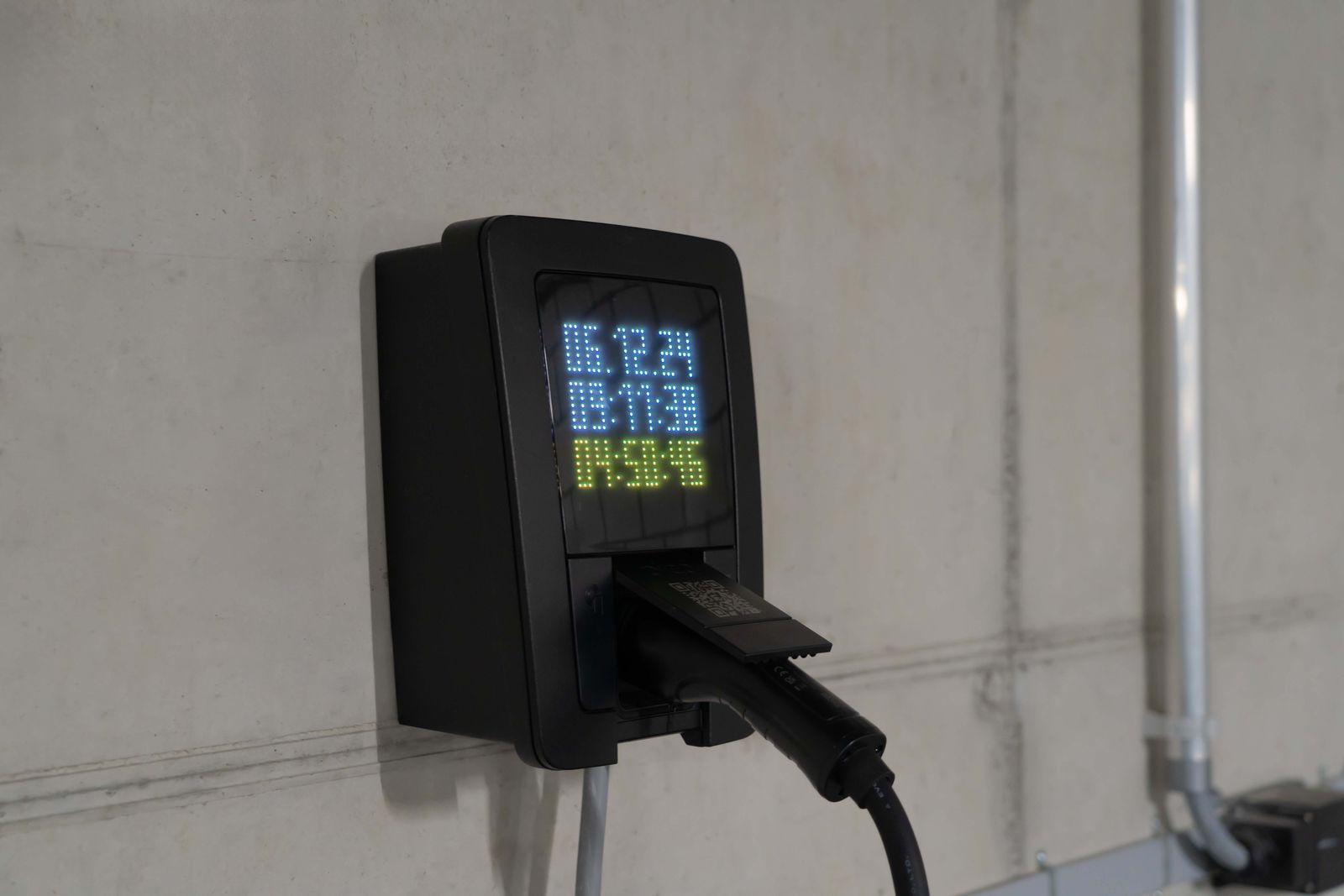 EV charging progress display
